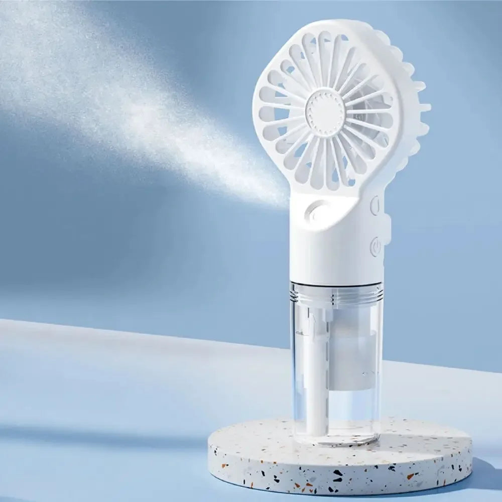 The GlaciAir Portable Handheld Water Mist Fan