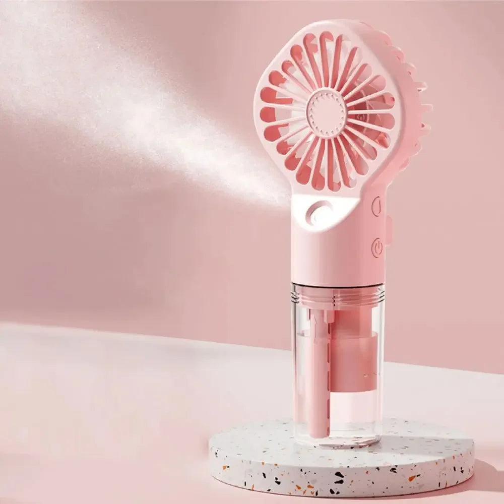 The GlaciAir Portable Handheld Water Mist Fan